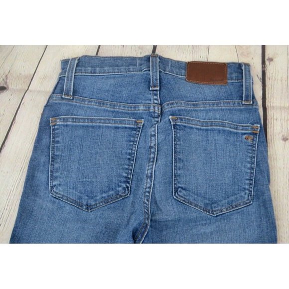 MADEWELL Women's 10"‎ High Rise Drop Step Hem Skinny Jeans SIZE 24 - Picture 3 of 8
